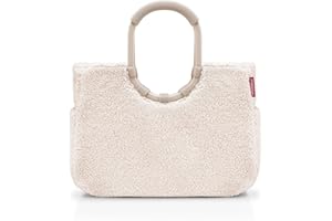 reisenthel loopshopper L teddy sand – Stabile Tasche mit praktischen Fächern aus recycelten PET-Flaschen – Charmantes und wasserabweisendes Design