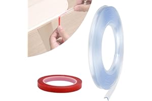 DESON 6M Paraspigoli Bambini Trasparenti con Nastro Adesivo, Angolari Protezioni Spigoli Sicurezza Bambini, Protegge il Bambino da Lesioni Trasparente in Casa