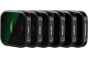 NEEWER ND Filter Set Kompatibel mit GoPro Hero 13 12 11 10 9 Black, 6er Pack (CPL/ND8/ND16/ND32/ND64/ND1000) Hero 9 Hero 10 Hero 11 Action Kamera Zubehör Neutraldichte Polarisator Objektiv Filter Set