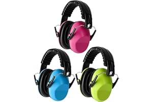 cumunebula 3 Pack Ear Defenders Children, Kids Ear Defenders for Autism, Toddler, Children, Noise Cancelling Headphones for Kids for Concerts, Air Shows, Fireworks