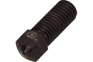 BROZZL Volcano 1,75 mm Düse Hardened Steel 0,6mm Durchmesser für E3D Volcano Hotend und Artillery Sidewinder X1, 10603060