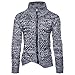 Produktbild Kapzen Strickjacke Herren, DoraMe Männer Herbst Winter Pullover Reißverschluss Locker Strickwaren Outwear Bluse (Grau, L)