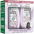 Garnier Ultra Doux Rice Water and Starch Infusion Shampoo, 400 ml + conditioner 360 ml