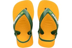 Havaianas Baby Brasil Logo Flip Flops Child Marine/Yellow Flip Flops Shoes