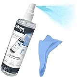 Ekon Spray per Schermi Display con Panno in Microfibra, 250ml, Kit Pulizia per Monitor, Laptop, Fotocamere, Videocamere, MacB