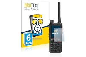 BROTECT Schutzglas Folie für Hytera HP785 (6 Stück) Panzer Schutzfolie Glas [Extrem Kratzfest 9H, Anti-Fingerprint, Ultra-Transparent]