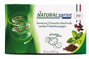 NATURAL SPRINT,Transito Intestinale,Lassativo, Naturale,Stitichezza,Intestino Pigro,Metabolismo lento (30 unità, Compresse, (Confezione da 1))