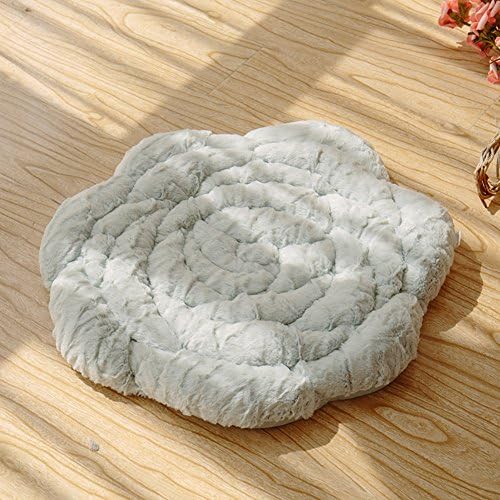 Plush Simple Rose petal Seat cushion Plush cushion Soft and comfortable For wheelchairs Office Car-M 60x60cm(24x24inch)