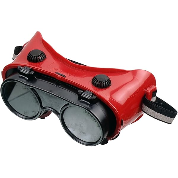 TOPEX Schweißbrille 82S105 - Schutzbrille Für Schweißarbeiten Mit Verstellbaren Riemen