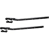 Sauvic Adaptable and folding railing clothesline, black
