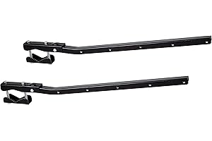 Sauvic Stendibiancheria da ringhiera regolabile e ribaltabile in acciaio galvanizzato di colore nero