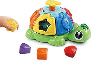VTech - Tortue TOURNI Baby Jouet Premier Age, CLASSEUR DE Formes, 80-602405, Multicolore - Version FR