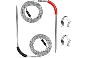 2 styck kötttemperatursonda, grilltermometersonda för Weber BBQ-matlagningssonda, med ±1,8°F noggrannhet, för Weber Connect för Smart Hub