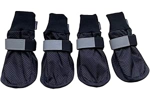 Vibrant Fellow, scarpette per cani per proteggere le zampe, impermeabili, morbide e anti-scivolo, confezione da 4