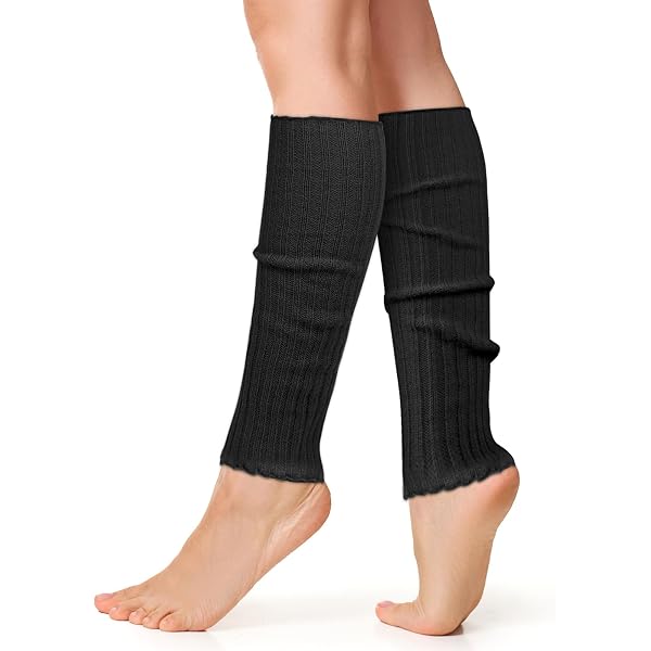 Lot De 3 Paires De Jambières Tricotées Fluo - Taille Unique, Acrylique - Pour Bottes, Danse, Yoga
