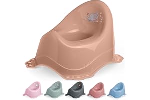 DOCARI Baby Töpfchen für Kinder ab 1 Jahr bis 3 Jahre Elefant rosa - Ergonomische Kindertoilette: kinderfreundlich, leicht & tragbar - Kinder Töpfchen Toilettentrainer - Abhaltetöpfchen Baby