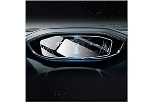 RUIYA Folia ochronna do nawigacji kompatybilna z Peugeot 3008 5008 2017-2022, folia ochronna na wyświetlacz nawigacji HD szkło hartowane 3008, folia ochronna GPS, ekran dotykowy, szkło hartowane, folia ochronna (290 x 80 mm)