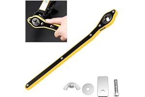 HJYDGJ Klinkenschlüssel, 360 ° verstellbarer Ratschenschlüssel, Wagenheber für Auto, Wagenheber, Schraubenschlüssel für Autoschlüssel, Radschraubenschlüssel, Hubschlüssel