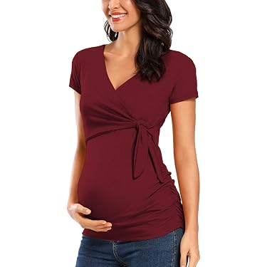Lot De 3 T-shirts D'allaitement à Manches Longues Pour Femme - En Viscose/élasthanne Côtelé, Double Couche Discrète - 2