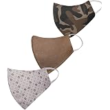 Unisex Kids Essential Solid and Polka Dot Printed Reusable Anti-Pollution Comfortable Half Face, Ear Loop Cotton Wellness Masks  (Medium Size) - Pack of 3