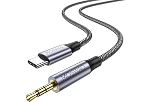 MOSWAG Cavo audio da USB C a TRS da 2,5 mm, da USB C a 2,5 mm per cuffie Bose QuietComfort SE, QCSE, QC45, QC35 II, QC35, cavo e altre cuffie (non per ricarica)