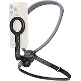 SMALLRIG Soporte Magnético de Cuello para Teléfonos, Holder POV/Vlog Selfie, Capacidad Máx. 300g, para iPhone 16/15/14/13/12 
