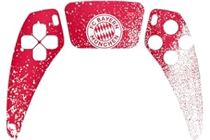 DeinDesign Skin kompatibel mit Sony Playstation 5 Controller PS5 Folie Sticker FC Bayern München Offizielles Lizenzprodukt FCB