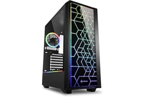 SERYAL PC PC Gaming Shadow Knight - I5 12400F 4,40 Ghz - RTX 4060 da 8GB - SSD M.2 NVMe 1 TB - Ram 32 GB - Windows 11 Pro - Wifi - Pc Gaming Computer Desktop Assemblato Fisso