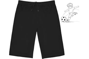 Holimaid Boys Girls Football Shorts Kids Quick Drying School Sports Shorts Breathable Athletic PE Shorts with Drawstring Ideal
