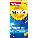 Supradyn Ricarica 50+ Integratore Multivitaminico Completo Vitamine e Minerali con Vitamina B12, C, D, Zinco per Stanchezza F