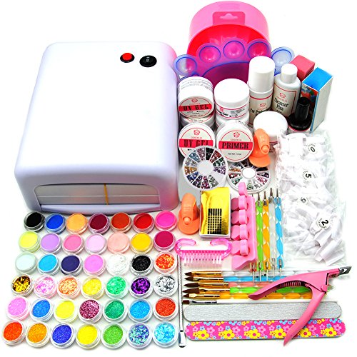 Coscelia Pro 36W UV Gel Lamp Dryer Nail Art Acrylic Powder French Tips Salon Kit