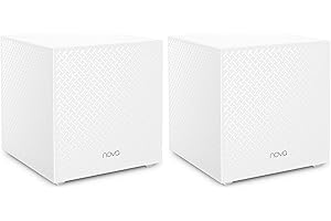 Tenda Nova Mesh WiFi System MW12 - Covers up to 4000 sq.ft - Tri-Band AC2100 Whole Home WiFi Mesh System - Gigabit Mesh Router for 100+ Devices - Dual-Band Mesh Network - 3 Gigabit Ports - 2-Pack