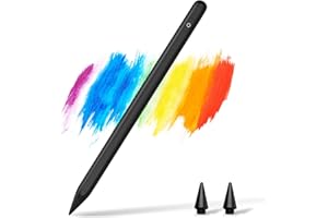 Paperfeel Stylet Pen pour Apple iPad Pencil (2018-2022), pour iPad Pro 11/12.9 (3e/4e/5e/6e), Air 3/4/5, Mini 5/6, iPad 6e/7e/8e/9e/10e Génération, Rejet de Paume, Fonction d'inclinaison, Magnétique