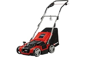 Einhell Elektro-Vertikutierer-Lüfter GE-SA 1435/1 (1,4 kW, 35 cm Arbeitsbreite, 4-stufige Arbeitstiefeneinstellung, 28 L Fangsack)