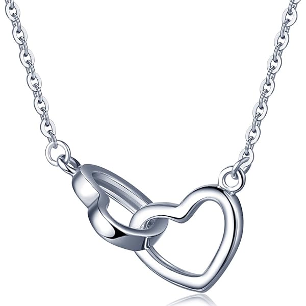 enjoylifecreative Medaillonketting voor dames en meisjes, 925 sterling zilver, hanger voor papa en dochter, verjaardagscadeau voor vaderdochter, Sterling Zilver, Geen edelsteen