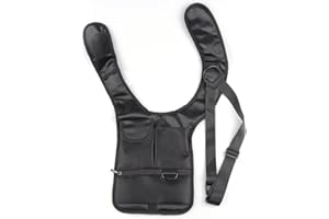 Itian Anti-vol Hidden Security Bag Holster Sac à Dos Portable pour téléphone/Argent/Passeport Underarm Bag Multi-Usage caché Pack pour Voyage/Sortie, Noir, Noir, Taille unique, Noir, Taille unique,