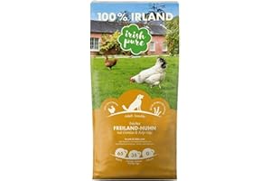 Irish Pure Trockenfutter Adult | 4kg | Freiland-Huhn mit Kelp-Alge & Gemüse | Hoher Fleischanteil | Getreidefrei | Sensitiv | Hundetrockenfutter | Hundefutter für alle Rassen