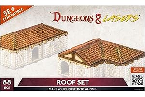 Archon Studio Dungeons & Lasers: juego de techo en miniatura terreno - sin pintar compatible con DND y otros juegos de mesa RPG