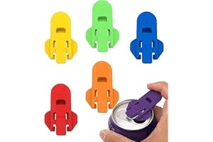 6 Stycken Soda Can Opener Tool, Manual Easy Can Opener, Complete Cover Easy Tab Openers, Colorful Easy Manual Hand PP Protect