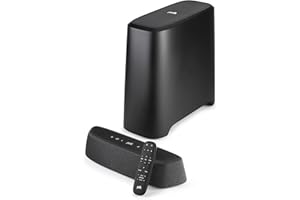 Polk Audio MagniFi Mini AX ultrakompakte TV-Soundbar, Wireless Subwoofer, Dolby Atmos, DTS:X, HDMI eARC, Bluetooth, AirPlay 2, Google Chromecast - Schwarz