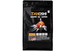 Tanoshi Koifutter - All Season Sink 1,2 kg 4,5 mm | sinkendes Winterfutter für Herbst, Frühjahr und Winter | Koifutter für ausgewogene Koi-Ernährung