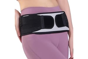 HEERTEEAJ Si Belt for Hip Throchanteric and Sciatica Pain Relief - Sacroiliac Joint Brace Support for Women and Men - Anti-Slip Lower Back Support for Pelvis Care with Extra Triple Elastic Bands for Compression