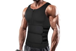 DUROFIT Sweat Sauna Vest Men Workout Tank Top Waist Trainer Compression Sweat Enhancing Vest