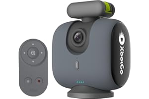 XbotGo Chameleon Action Cam 4K 60FPS - Monitoraggio Del Calcio E Registrazione Del Basket Per Gli Action Cam Per Sport Di Squadra, Live Streaming, Compatibile con iOS E Android (Grafite Lava)