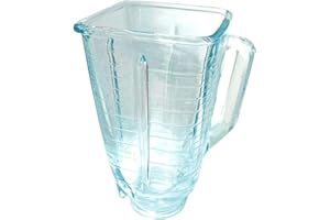 Recamania Brocca Vetro Quadrato Compatibile Frullatore Oster OBL168X Senza Coperchio