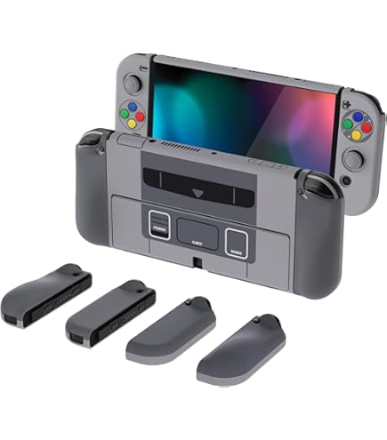 GRAPMKTG Oplaadstandaard voor Nintendo Switch Accessoires Draagbaar Dock Compatibel voor Nintendo Switch OLED Leuke Case BMO Decor Gift Mannen Vrouwen Kids Blauw