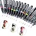 Tonsee 16 Colors Set Nail Art Pen for 3D Nail Art DIY Decoration Nail Polish Pen Set