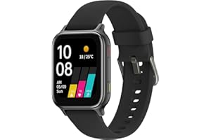 UMIDIGI Waterproof Smart Watch,17 Sports Fitness Tracker,Uwatch 5S Watches for Men Women, 1.7" Touch Screen,Heart Rate/Oxygen(SpO2) Saturation/Sleep Monitor,Detection Steps Counter (Black)