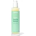 WildMint Youth Boost Natural Face Serum | Hydrating Anti-Aging Serum for Sensitive, Dry, Mature & Menopause Skin | Hyaluronic Acid & Vitamin C | UK Made Vegan & Cruelty-Free Skincare | 100ml
