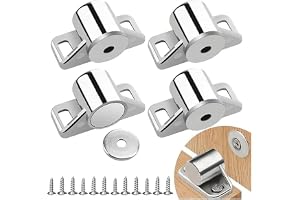 4 stycken magnetlås runda dörrmagnetlås, möbelmagnet dörrstängning, skåpsdörrmagnet för skåp dörr möbler